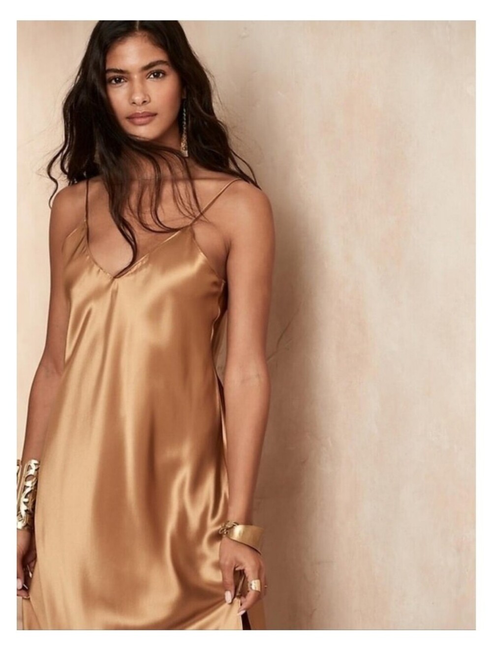 100% SILK Banana Republic Dreamer Silk Dress Midi XSP